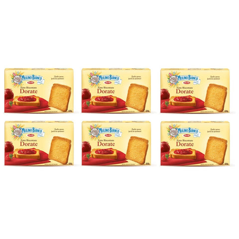 Mulino Bianco Kekse Mulino Bianco Fette Biscottate Zwieback kekse gebackenem Brot 630 g biscuits 6x Original italienisch