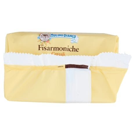 Mulino Bianco Kekse Mulino Bianco fisarmoniche, Natürlich gefüllte Sahnungsnack mit Gerstenmalzcreme und Kakao 6x 264g Original italienisch inkl. Italian Gourmet Polpa 400g 8076809582995