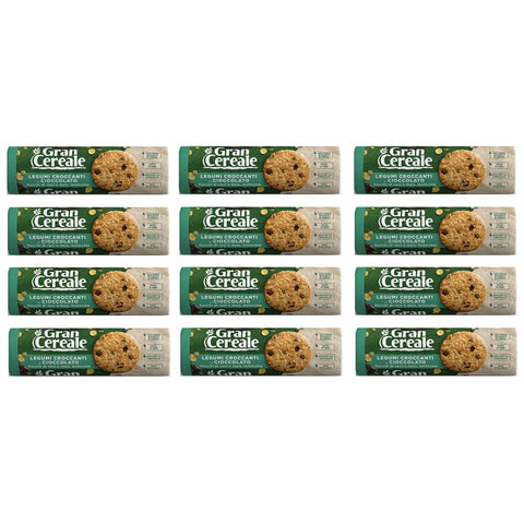 Mulino Bianco Kekse Mulino Bianco Gran Cereale knusprige Linsen und Schokolade Fasern kekse Multi Cerealien 270 g 12x italienisch Original 8076809576987