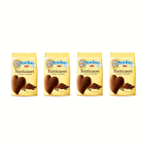 Mulino Bianco Kekse Mulino Bianco Kekse "Batticuori" (350g) - 4er Pack of 350 g - [1,40 Kg] Original italienisch 8076809538886