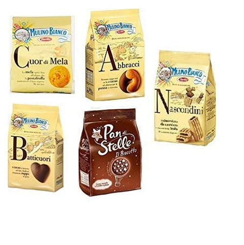 Mulino Bianco Kekse testpaket Nascondini Batticuori Pan di stelle 10x330g Original italienisch