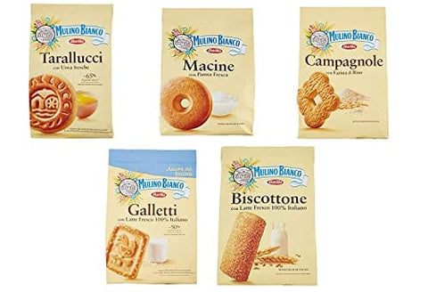 Mulino Bianco Kekse testpaket macine galletti biscottone campagnola 5x700g Original italienisch
