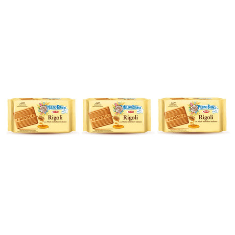 Mulino Bianco Rigoli 400 g, 3 Stück Kekse italienisch Original