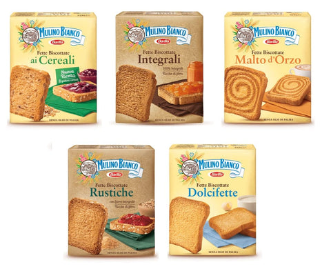 Mulino Bianco TESTPAKET Fette Biscottate 5 x 315 g Zwieback kekse italienisch Original