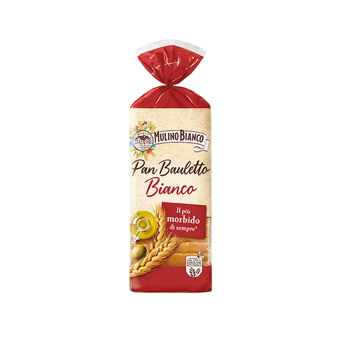 Mulino Bianco Kurze Pasta 8x Mulino Bianco Pan Bauletto bianco Brot der Sorte „0“ mit nativem Olivenöl extra, 400 g 8076809504720