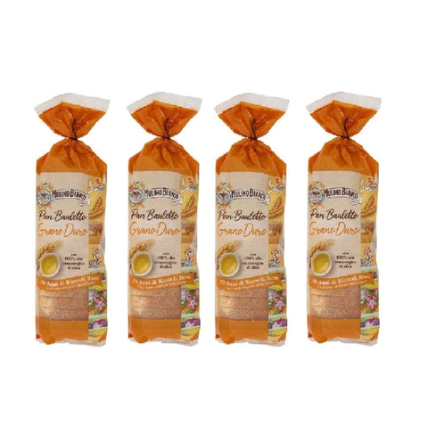 Mulino Bianco Kurze Pasta MHD 14/10/2025 Mulino Bianco Pan Bauletto al Grano Duro Hartweizengrießbrot 4x400g 8076809517966