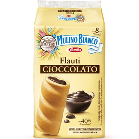 Mulino Bianco Kuchen mit Schokolade Flauti 35g kekse schoko riegel snack 48x Original italienisch