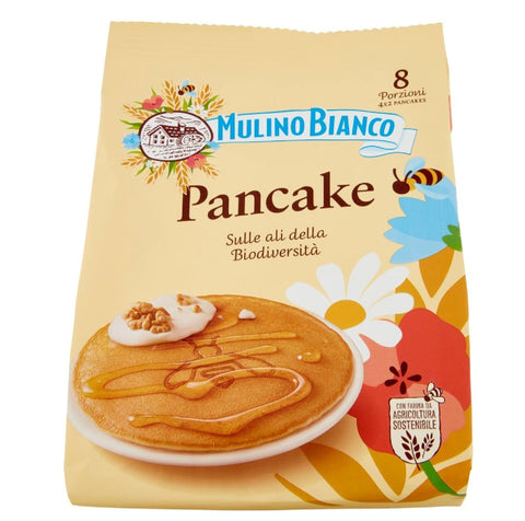 Mulino Bianco Pfannkuchen & Waffeln 6x MHD 14/10/2025 Mulino Bianco Pancake Pfannkuchensnack 100 % frische italienische Milch und nachhaltiges Mehl 4 Stück 280 g 8076809579476