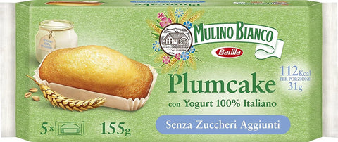 Mulino Bianco Snack Kuchen 3x Mulino Bianco plumcake senza zuccheri aggiunti con yogurt 100% italiano Pflaumenkuchen ohne Zuckerzusatz mit Yogurt kuchen sweet snack 190g 8076809574303