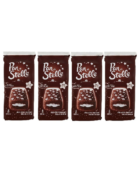 Mulino Bianco Snack Kuchen & Backwaren 4x MHD 10/06/2026 Mulino Bianco Pan di Stelle Merenda, Biskuit kuchen mit Kakao und Milchcreme 280 g Snack Kuchen & Backwaren italienisch Original 8076809582223