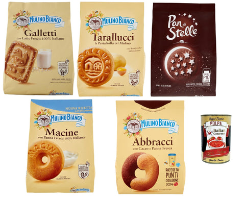 Mulino Bianco Verschiedene Kekse, insgesamt 1x3800g Original italienisch