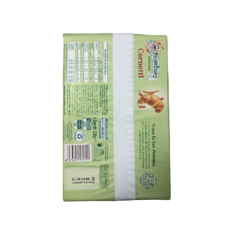 Mulino Bianco Süße Snacks Mulino Bianco Cornetti con mirtilli rossi e farina di farro integrale Croissants mit Preiselbeeren und Dinkelvollkornmehl (228gr) 8076809584692