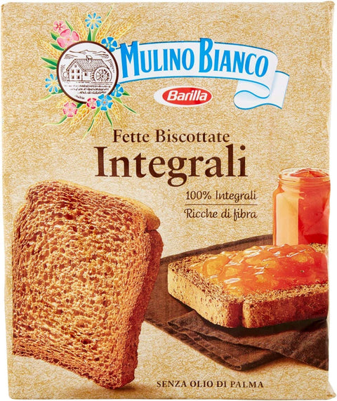 Mulino Bianco Fette Biscottate Volkoren 315 g Vollkorn Zwieback aus italien italienisch Original