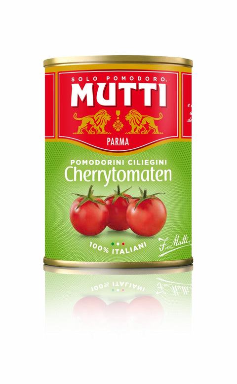 Mutti Ganze Tomaten Mutti Pomodorini Kirschtomaten (Hügeltomaten), 6er Pack (6 x 400 g) 8005110550591