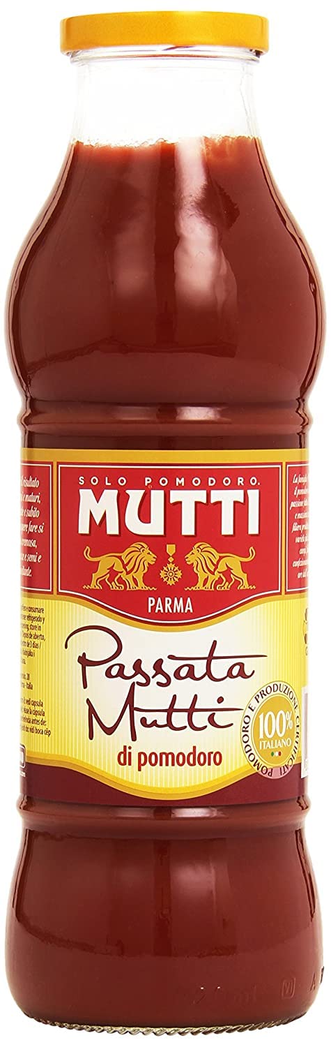 Mutti Gemüse 12x Mutti Passata di Pomodoro Tomatenpaste Tomaten sauce 100% Italienisch 400g 8005110191015