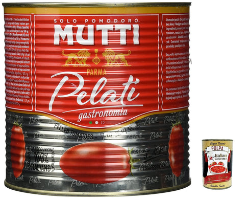 Mutti Gemüse 3x Mutti Pelati professional Gastronomia 2,5 Kg Schältomaten + Italian Gourmet pokpa 400g 8005110043109