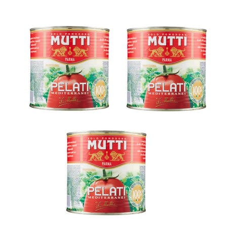 Mutti Professional Pelati Mediterranei Mediterrane Geschälte Tomaten 3x 2,5Kg italienisch Original