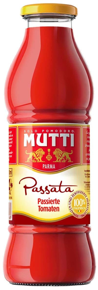 Mutti Gemüse 4x Mutti Passata di Pomodoro Tomatenpaste Tomaten sauce 100% Italienisch 700g
