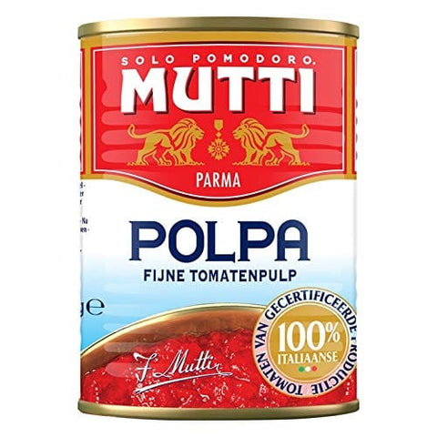 Mutti Gemüse Mutti polpa di Pomodoro Tomatenpulpe Tomaten sauce 100% Italienisch 400g in dose 8005110170263