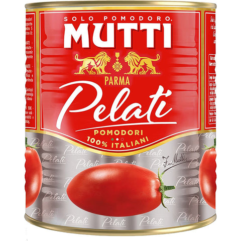 Mutti Pomodori Pflaumenschälende Tomaten, 100 % 12x800g Original italienisch Feinkost