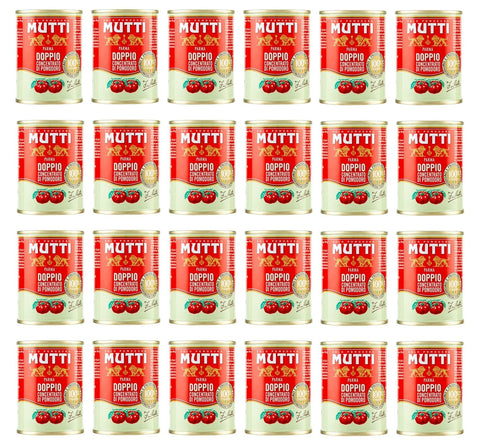 Mutti Gemüse Mutti Tomatenkonzentrat 2-fach, 24er Pack (24 x 140 g) Doppeltes Tomatenkonzentrat 8005110200007