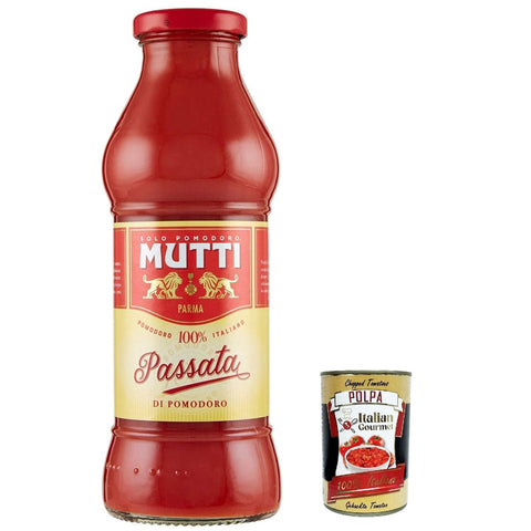 Mutti Passata di Pomodoro Tomatenpaste Tomaten sauce 100% Italienisch 400 g Koch- & Backzutaten Original