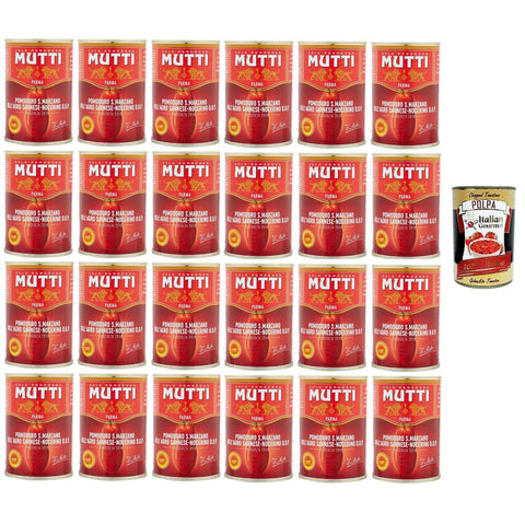 Mutti Pomodoro San Marzano Dell'Agro Sarnese Nocerino D.O.P S. Marzano Tomate vom Agro Sarnese Nocerino 24x 400 gr italienisch Original