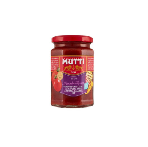 Mutti Kochsaucen & Pesto Mutti Sugo Rossoro, Verdure Grigliate e con Cipolla Rossa di Tropea Calabria IGP 280 g 8005110515002