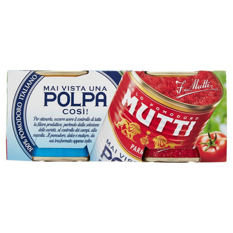 Mutti Tomatenpulpe Tomatenfruchtfleisch Italienische Tomaten 2x210g Original italienisch Feinkost