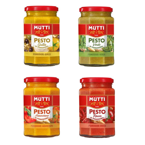 Mutti pesto Mutti Pesti di pomodoro Rosso, verde, arancione e giallo  (4x180g) 8005110001550