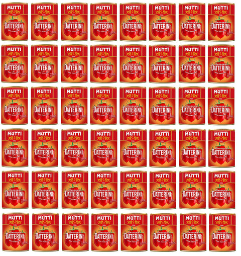Mutti Pomodorini Datterini Kirschtomaten Datterini süßer Geschmack längliche Form Sauce Tomaten Dose 48x 400g italienisch Original