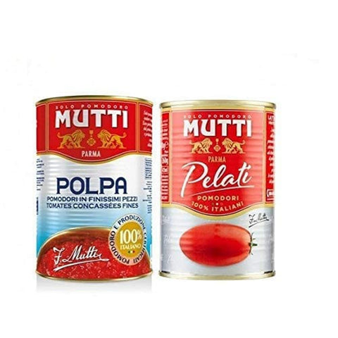 Mutti Schältomaten Mutti Pomodori Geschälte Tomaten & Fruchtfleisch 2 x 48 cans 400 gr Testpaket Original italienisch 8005110001284