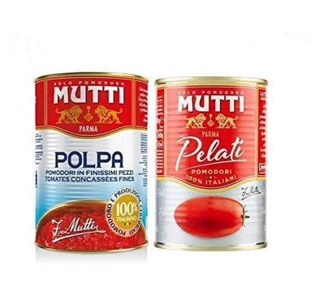 Mutti Schältomaten Testpaket Mutti Pomodori Geschälte Tomaten & Fruchtfleisch 2 x 48 cans 400 gr 8005110001284
