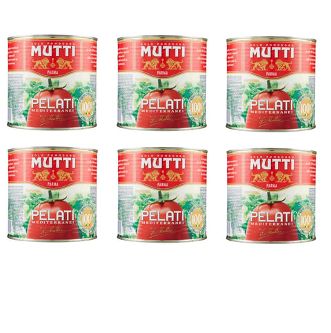 Mutti Tomaten 6x Mutti Professional Pelati Mediterranei Mediterrane Geschälte Tomaten 2,5Kg 8005110043000