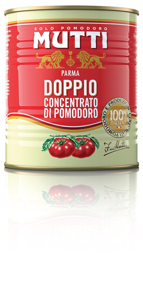 Mutti Tomatenmark Mutti – Doppelkonzentrat Tomatenpüree, Tomatenkonzentrat, 880g, (6 Stück) 8005110020209