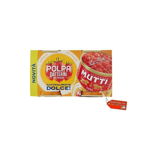 Mutti Tomatensauce 12x Mutti Polpa di Datterini in Pezzi-Tomaten 2x300g 8005110000416
