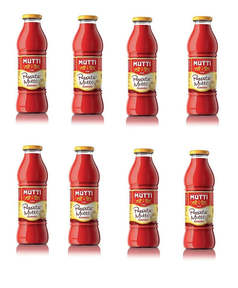 Mutti Tomatensauce 8x Mutti Passata di Pomodoro Tomatenpaste Tomaten sauce 100% Italienisch 700g
