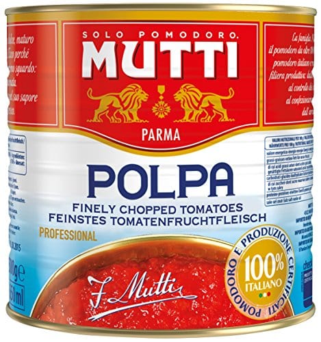 Mutti Polpa Fine Tomatenfruchtfleisch Fein Gehackt 1er Pack ( 1 x 2.5 kg italienisch Original