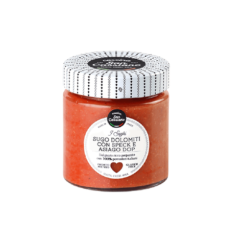 Natura e Sapori Kochsaucen San Cassiano Sugo Dolomiti con Speck e Asiago D.O.P. Sauce 190g