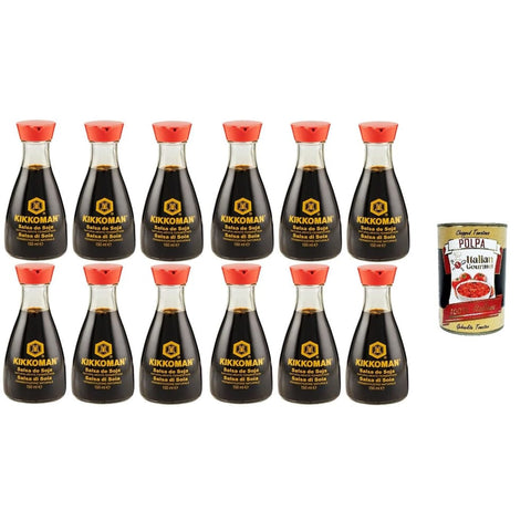 Natürlich Fermentierte Sojasaucen Natürlich Fermentierte Sojasauce 150 ml 12x italienisch Original Pastasauce + kostenlos polpa 400 g 8715035110106
