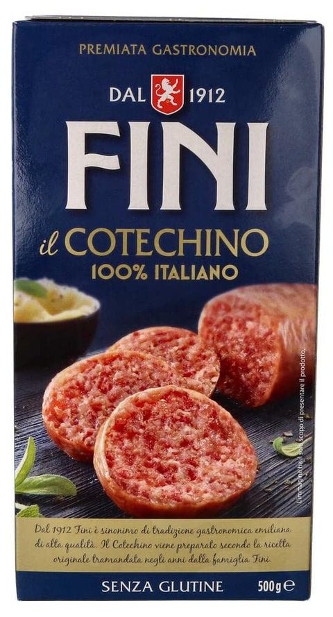 Negroni Kategorien Fini Il Cotechino 100% Italienische Spezialität mit italienischem Fleisch Glutenfrei 500g 8022180032925
