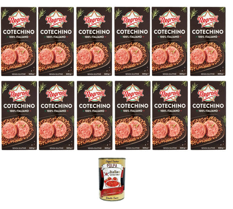 Negroni Cotechino 100% glutenfreier Cotechino 12x500gr italienisch Original