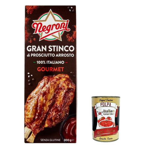 Negroni Koch- & Backzutaten Negroni Gran Stinco di prosciutto Arrosto Große gebratene Schinkenkeule 100 % Gourmet 800g italienisch Original 8028257005694