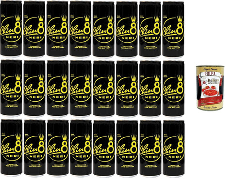 Neri Cola & Limonade Neri Dal 1949 Chino8 Neri Chinotto per Davvero Chinotto für Wirklich,Durstlöschendes Getränk mit einzigartigem Geschmack 24x33cl + Italian Gourmet polpa 400g 8010335070014