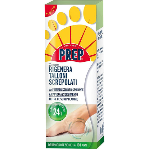 Neri Fußcremes Neri PREP, Regenerierende Fersencreme, macht die Haut weich und nährt sie, basierend auf Sheabutter, Panthenol und Vitamin E, zieht schnell ein, Format 75 ml italienisch Original 8017331076026