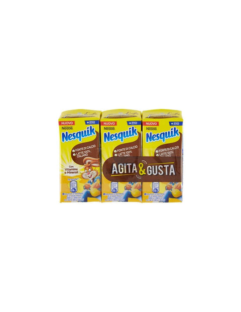 Nesquik Agita e Gusta Milch und Schokolade trinkfertig 6x 3 x 180 ml Original italienisch