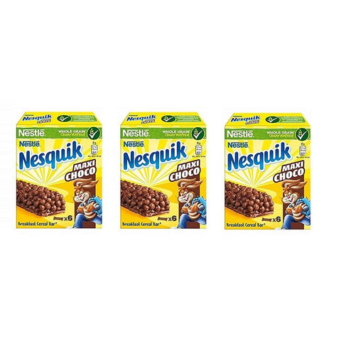 Nesquik Kakao & Heiße Schokolade Nesquik Maxi Choco Schokoladensnack Schokoriegel 150 g 3x italienisch Original Heißgetränk 5900020017437