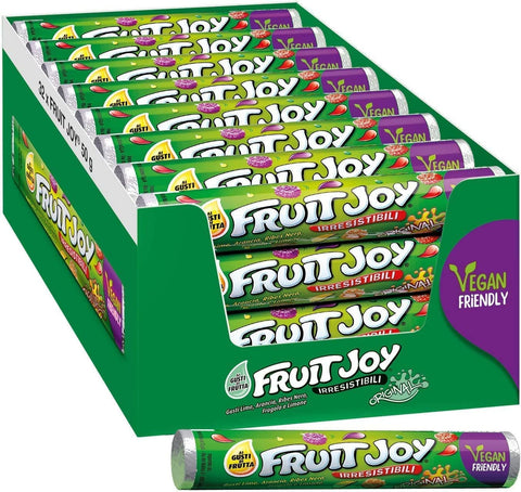 Nestle Fruit Joy ORIGINAL Gummy Candy Vegan Friendly mit Fruchtgeschmack, 32 Tuben Fruchtgummis italienisch Original