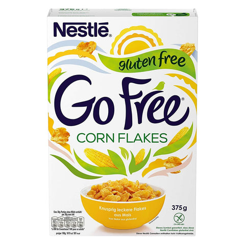 Nestlé Go Free Cornflakes geschmackvoll glutenfrei! 10x375 g Kaltes Müsli italienisch Original