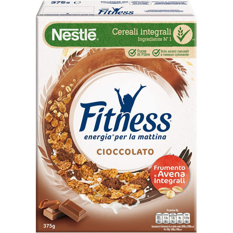 Nestlé Cereali Fitness Cioccolato Cerealien ganze Körner Schokolade 1x375g Original italienisch Getränk